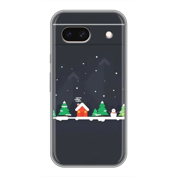 Чехол с рисунком «Город зимний» для Google Pixel 8A Чехол с рисунком «Город зимний» для Google Pixel 8A