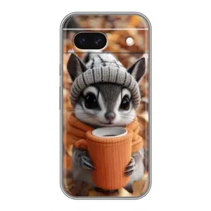 Печатный чехол «Зверята с кофе» для Google Pixel 8A