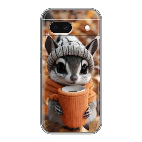 Чехол с рисунком «Грызунчик с кофе» для Google Pixel 8A Чехол с рисунком «Грызунчик с кофе» для Google Pixel 8A