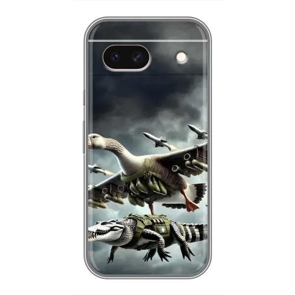 Чехол с рисунком «Гусини и крокодило» для Google Pixel 8A Чехол с рисунком «Гусини и крокодило» для Google Pixel 8A
