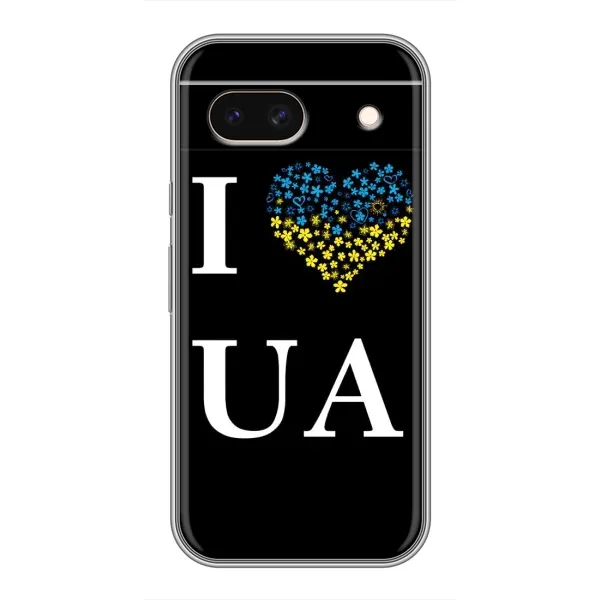 Чохол з малюнком «I Love UA» для Google Pixel 8A Чохол з малюнком «I Love UA» для Google Pixel 8A