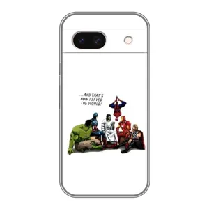 Чехлы для Google Pixel 8A (Для Христиан) (Иисус супергерой)