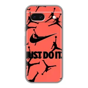 Силиконовый Чехол Nike Air Jordan на Гугл Пиксель 8А (Just Do It)