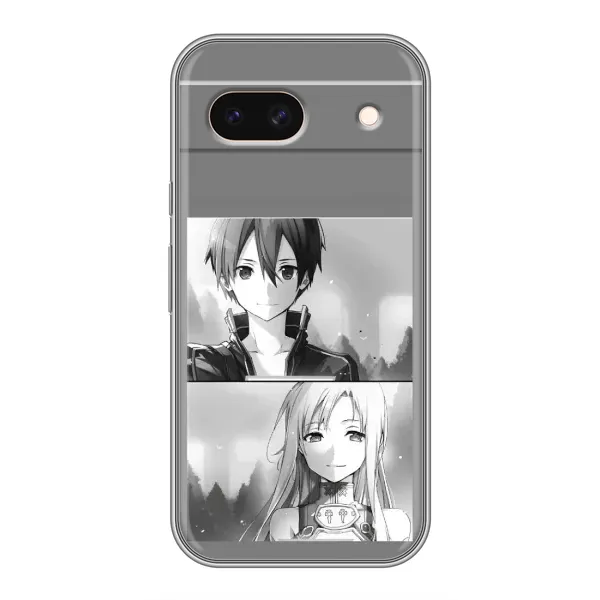 Чехол с рисунком «Кирито-Асуна» для Google Pixel 8A Чехол с рисунком «Кирито-Асуна» для Google Pixel 8A