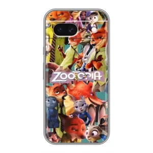 Силіконовий чохол з принтом Зоотрополіс для Google Pixel 8A (Колаж героїв)