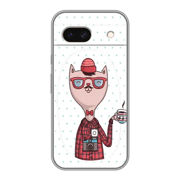 Чехол с рисунком «Кот аристократ» для Google Pixel 8A Чехол с рисунком «Кот аристократ» для Google Pixel 8A
