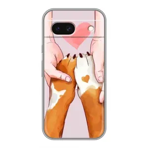 Чехол (ТПУ) Милые собачки для Google Pixel 8A (Любовь к собакам)