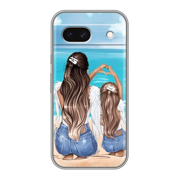 Чехол с рисунком «Мама и дочь» для Google Pixel 8A Чехол с рисунком «Мама и дочь» для Google Pixel 8A
