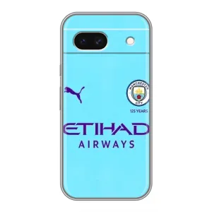 Силиконовые Чехлы принт Футбол на Google Pixel 8A (Man City)