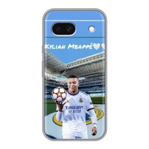 Чехол (TPU) с Футболистом на Google Pixel 8A (Mbappe Real)