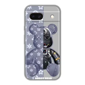 Силиконовый чехол для Google Pixel 8A (Медведь Louis Vuitton)