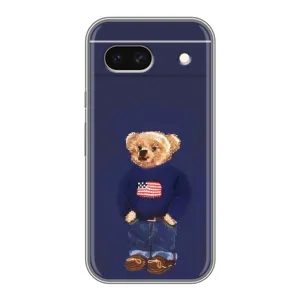 Чехлы Мишка Тедди для Гугл Пиксель 8А (Мишка USA)