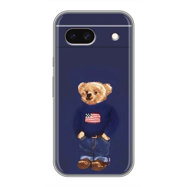 Чехол с рисунком «Мишка USA» для Google Pixel 8A