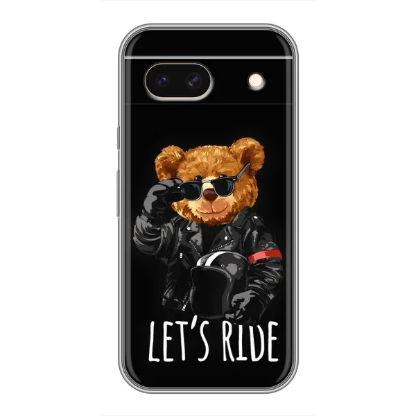 Чехол с рисунком «Модный Мишка» для Google Pixel 8A