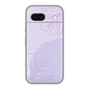 Чохол квітковий дизайн для Google Pixel 8A (Монстера фіолетова)