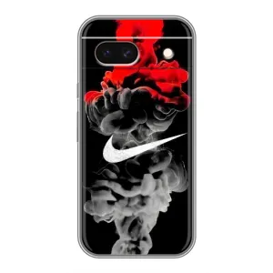 Силиконовый Чехол на Google Pixel 8A с картинкой Nike (Nike дым)