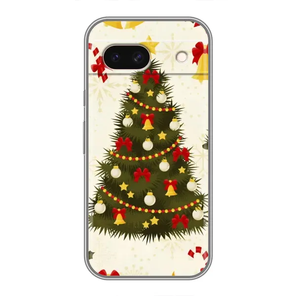 Чехол с рисунком «Новогодний принт» для Google Pixel 8A