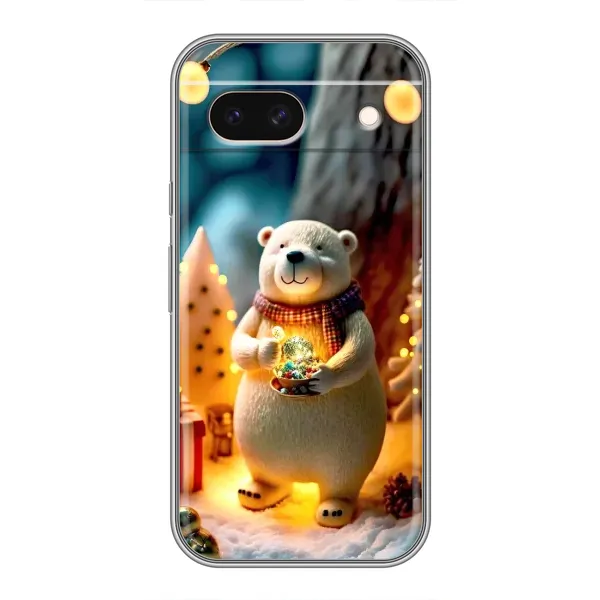 Чохол з малюнком «Новорічний ведмедик» для Google Pixel 8A Чохол з малюнком «Новорічний ведмедик» для Google Pixel 8A