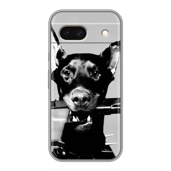 Чохол з малюнком «Небезпечний доберман» для Google Pixel 8A