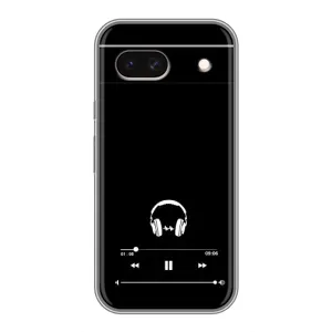 Чехол с картинками на черном фоне для Google Pixel 8A (Плеер)