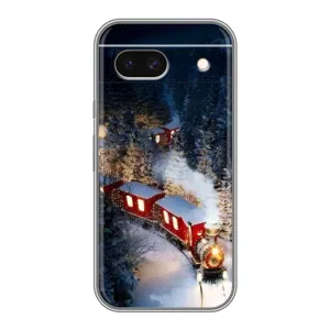 Силиконовый бампер на рождество для Google Pixel 8A (Поезд)