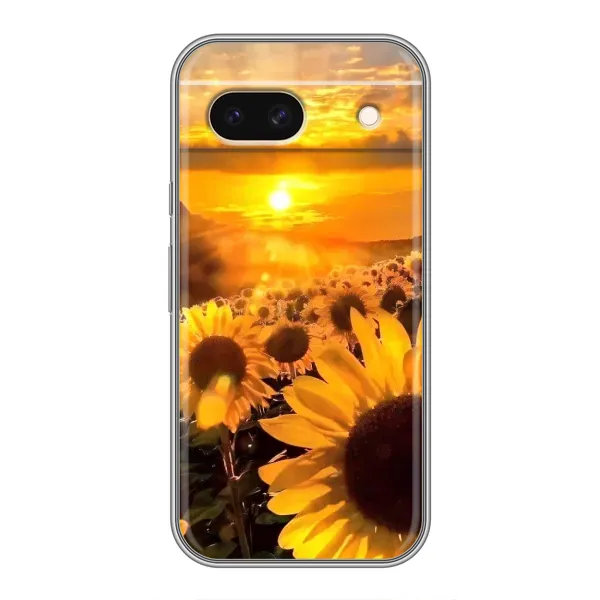 Чехол с рисунком «поле подсолнухов» для Google Pixel 8A
