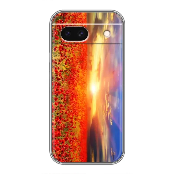 Чехол с рисунком «Поле тюльпанов» для Google Pixel 8A