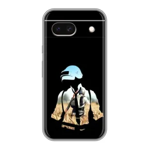 Силиконовый чехол с картинкой "Герой Pubg" на Google Pixel 8A (Пубг мен)