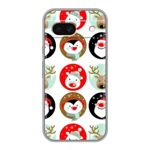 Силиконовый бампер на рождество для Google Pixel 8A (Рождественский принт)