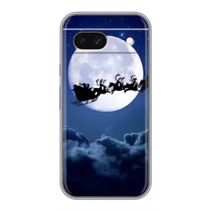 Чехол с рисунком «Санта - луна» для Google Pixel 8A