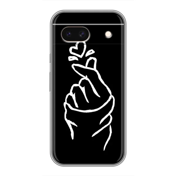 Чохол з малюнком «Сердечко на чорному» для Google Pixel 8A Чохол з малюнком «Сердечко на чорному» для Google Pixel 8A