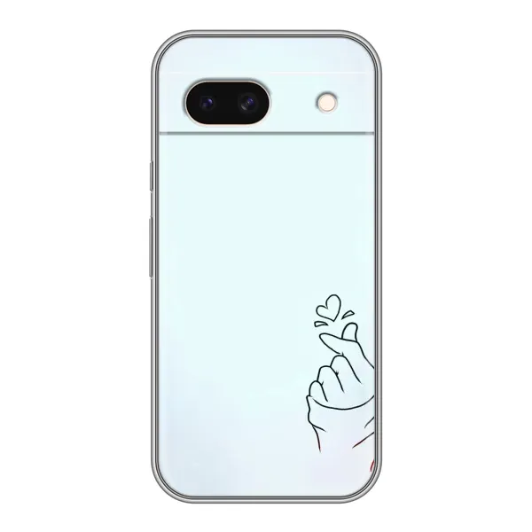 Чохол з малюнком «Сердечко на блакитному» для Google Pixel 8A Чохол з малюнком «Сердечко на блакитному» для Google Pixel 8A