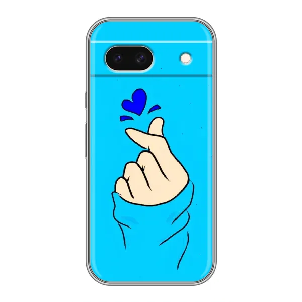 Чохол з малюнком «Сердечко на синоьому» для Google Pixel 8A Чохол з малюнком «Сердечко на синоьому» для Google Pixel 8A