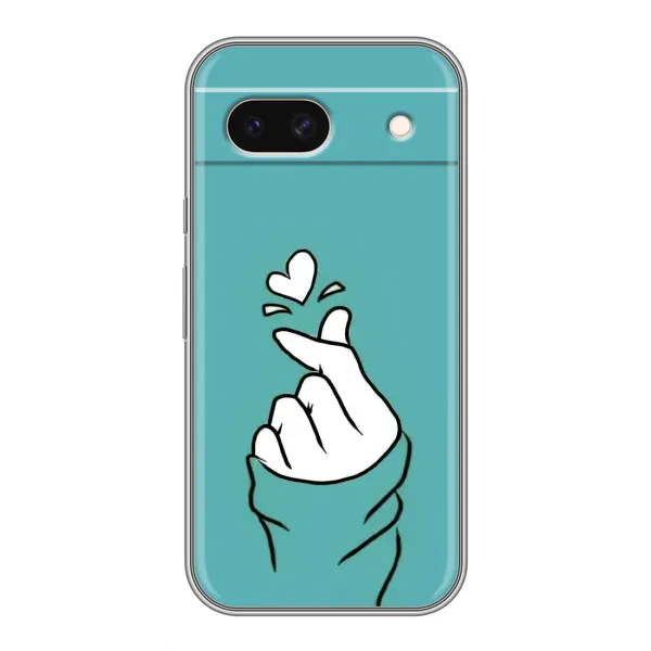 Чохол з малюнком «Сердечко на бірюзовому» для Google Pixel 8A Чохол з малюнком «Сердечко на бірюзовому» для Google Pixel 8A