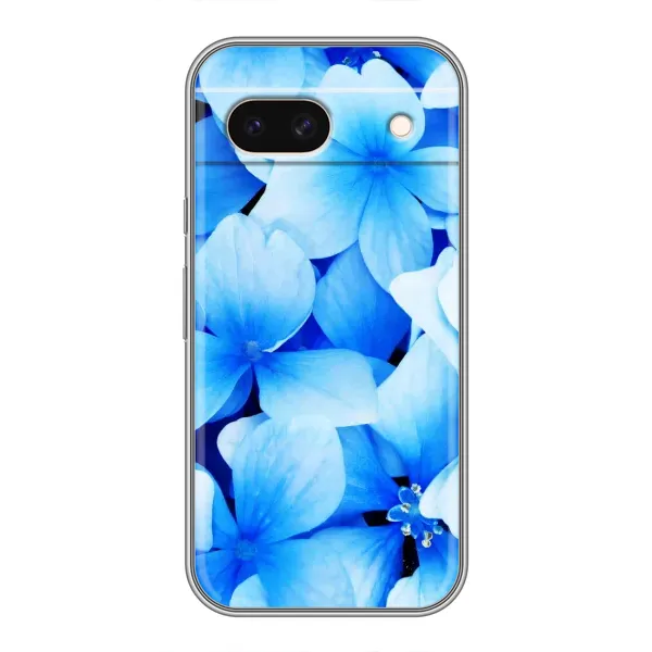Чехол с рисунком «Синие цветы» для Google Pixel 8A Чехол с рисунком «Синие цветы» для Google Pixel 8A