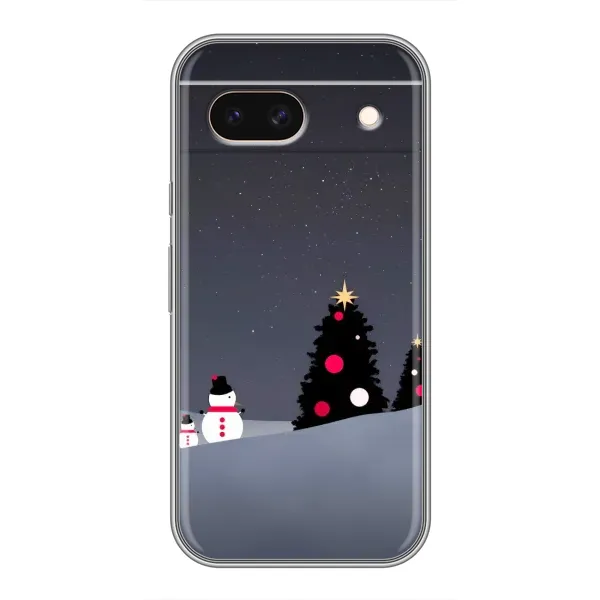 Чохол з малюнком «Сніговички» для Google Pixel 8A Чохол з малюнком «Сніговички» для Google Pixel 8A