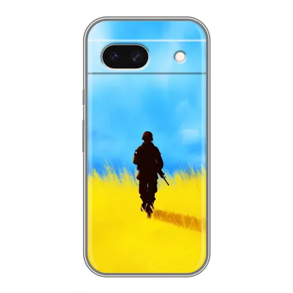 Чехол с рисунком «Солдат в поле» для Google Pixel 8A