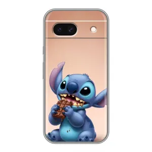 Чехол с рисунком Стич для Google Pixel 8A (Стич с шоколадом)