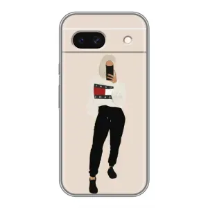 Силиконовый Чехол на Google Pixel 8A с картинкой Стильных Девушек (Стильная)