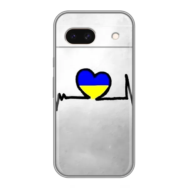 Чохол з малюнком «Українська кардіограма» для Google Pixel 8A Чохол з малюнком «Українська кардіограма» для Google Pixel 8A