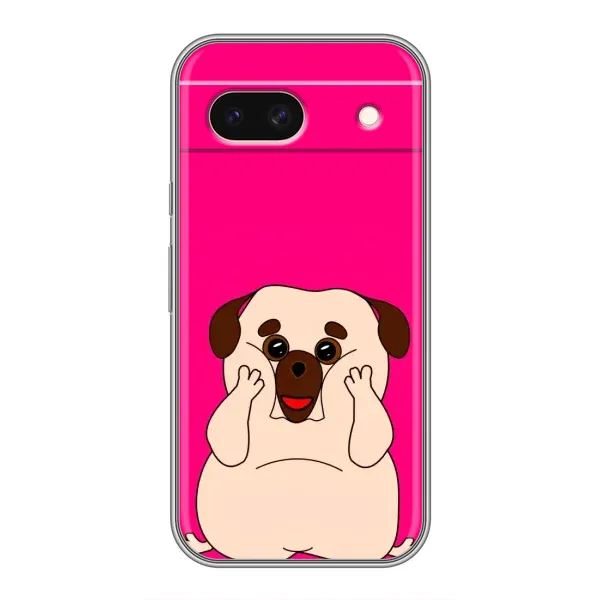 Чехол с рисунком «Веселый Мопсик» для Google Pixel 8A