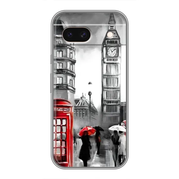 Чехол с рисунком «Вид на Биг Бен» для Google Pixel 8A
