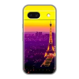 Чехол с Эйфелевой башней на Google Pixel 8A (Яркая башня)