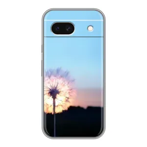 Силіконовий Чохол з кульбабками на Google Pixel 8A (Захід з кульбабкою)