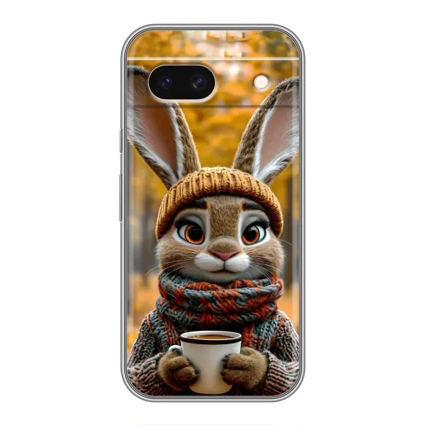 Чехол с рисунком «Зайчик с кофе» для Google Pixel 8A Чехол с рисунком «Зайчик с кофе» для Google Pixel 8A