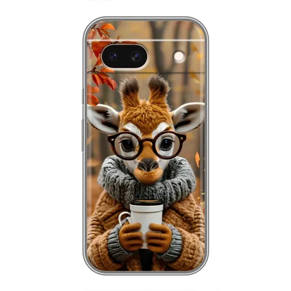 Чехол с рисунком «Жираф с кофе» для Google Pixel 8A Чехол с рисунком «Жираф с кофе» для Google Pixel 8A