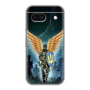 Патриотический Чехол для Google Pixel 8A (ЗСУ з крильями)