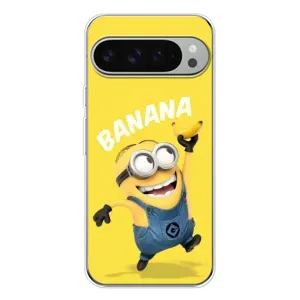 Мультяшный принт на Чехол для Пиксель 9 Про ХЛ (Banana)