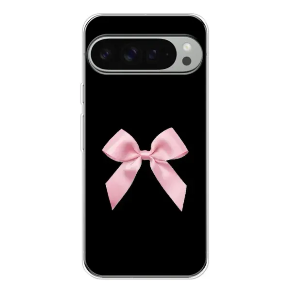 Чохол з малюнком «Бант на чорному» для Google Pixel 9 Pro XL Чохол з малюнком «Бант на чорному» для Google Pixel 9 Pro XL
