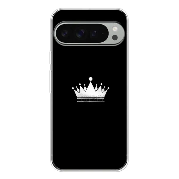 Чехол с рисунком «Белая корона» для Google Pixel 9 Pro XL Чехол с рисунком «Белая корона» для Google Pixel 9 Pro XL